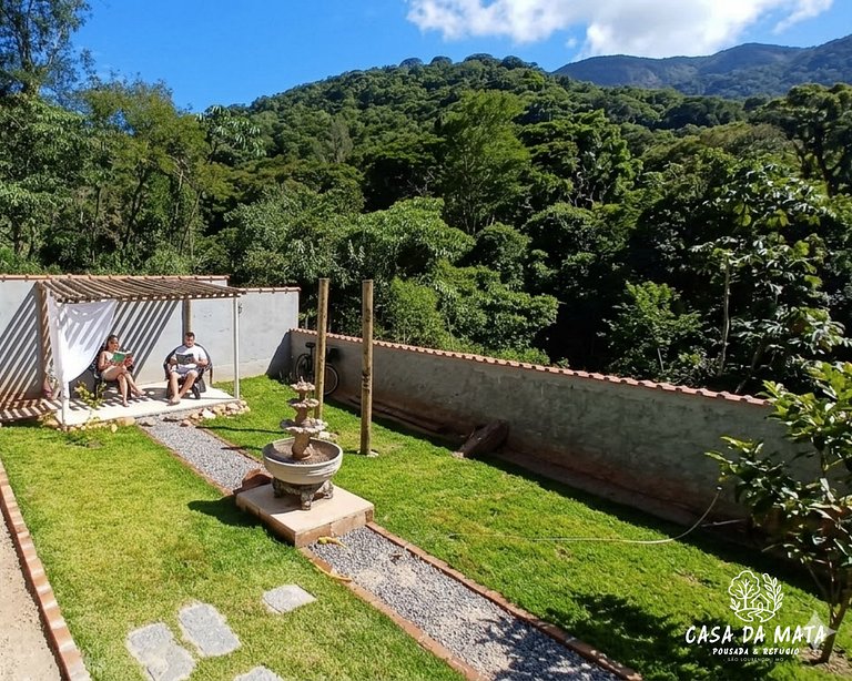 Suíte com piscina salgada a 900m do Parque