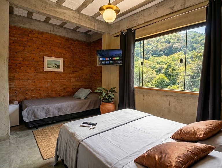 Cabana rústica na montanha a 900m do centro